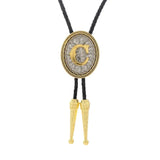 Bolo tie med initial A–Z i tvåtonad metall