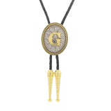 Bolo tie med initial A–Z i tvåtonad metall