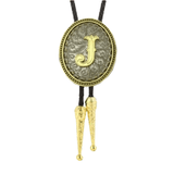 Bolo tie med initial A–Z i tvåtonad metall