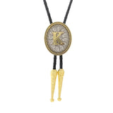 Bolo tie med initial A–Z i tvåtonad metall