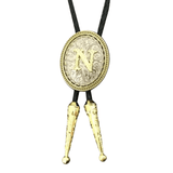 Bolo tie med initial A–Z i tvåtonad metall