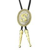Bolo tie med initial A–Z i tvåtonad metall