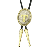 Bolo tie med initial A–Z i tvåtonad metall