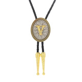 Bolo tie med initial A–Z i tvåtonad metall