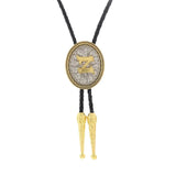 Bolo tie med initial A–Z i tvåtonad metall