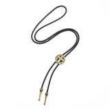 Bolo tie med kors i retro metall