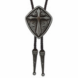 Bolo tie med korshänge i metall