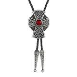 Bolo tie med korshänge och sten