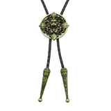 Bolo tie med lejonhuvud i antikmetall