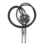 Bolo tie med lejonhuvud i antikmetall