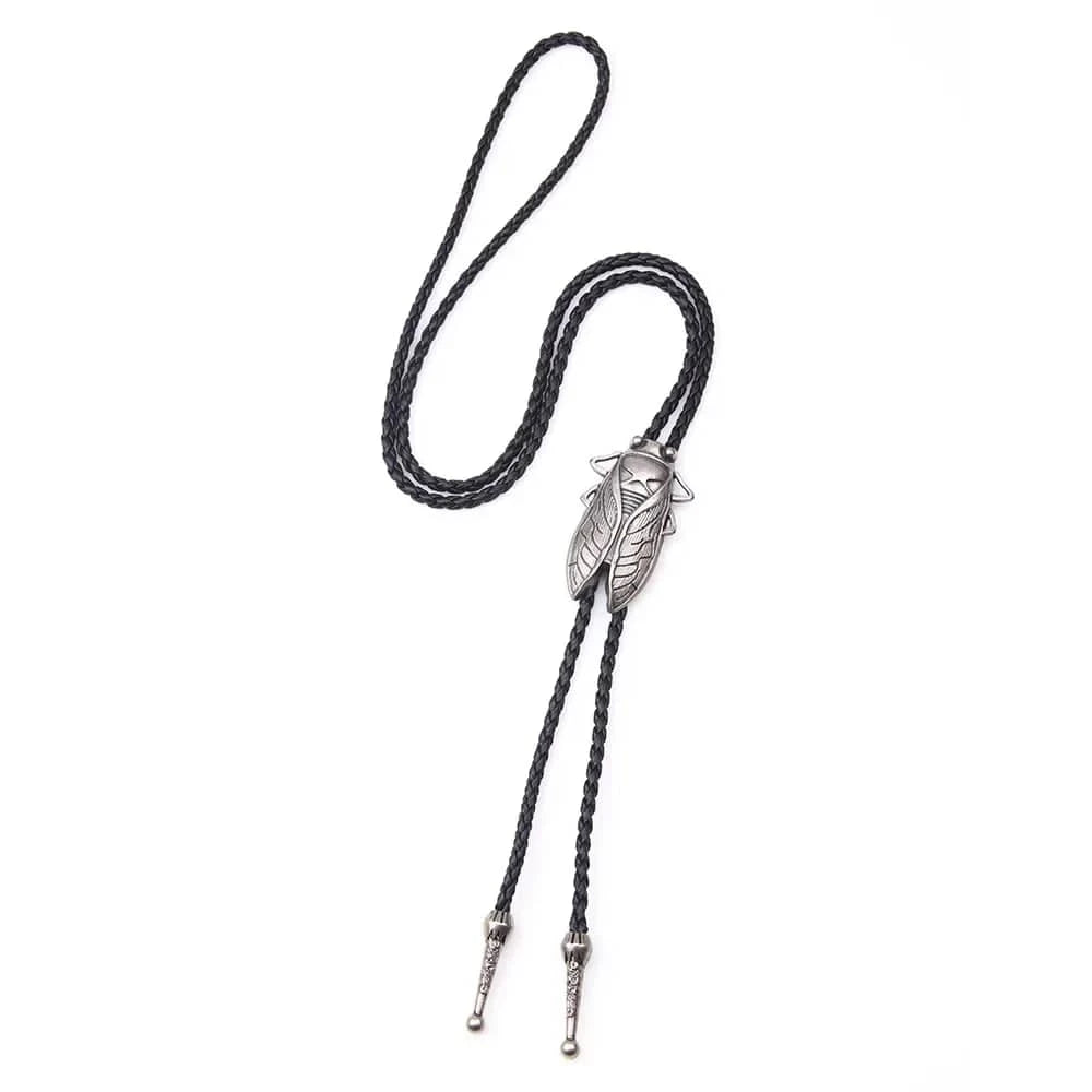 Bolo tie med metallcikada