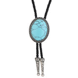 Bolo tie med oval ädelstensimitation