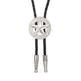 Bolo tie med pentagram i silver