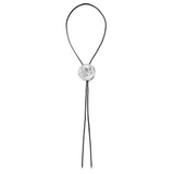 Bolo tie med rosrelief