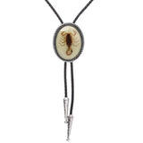 Bolo tie med skorpion och agat i oval design