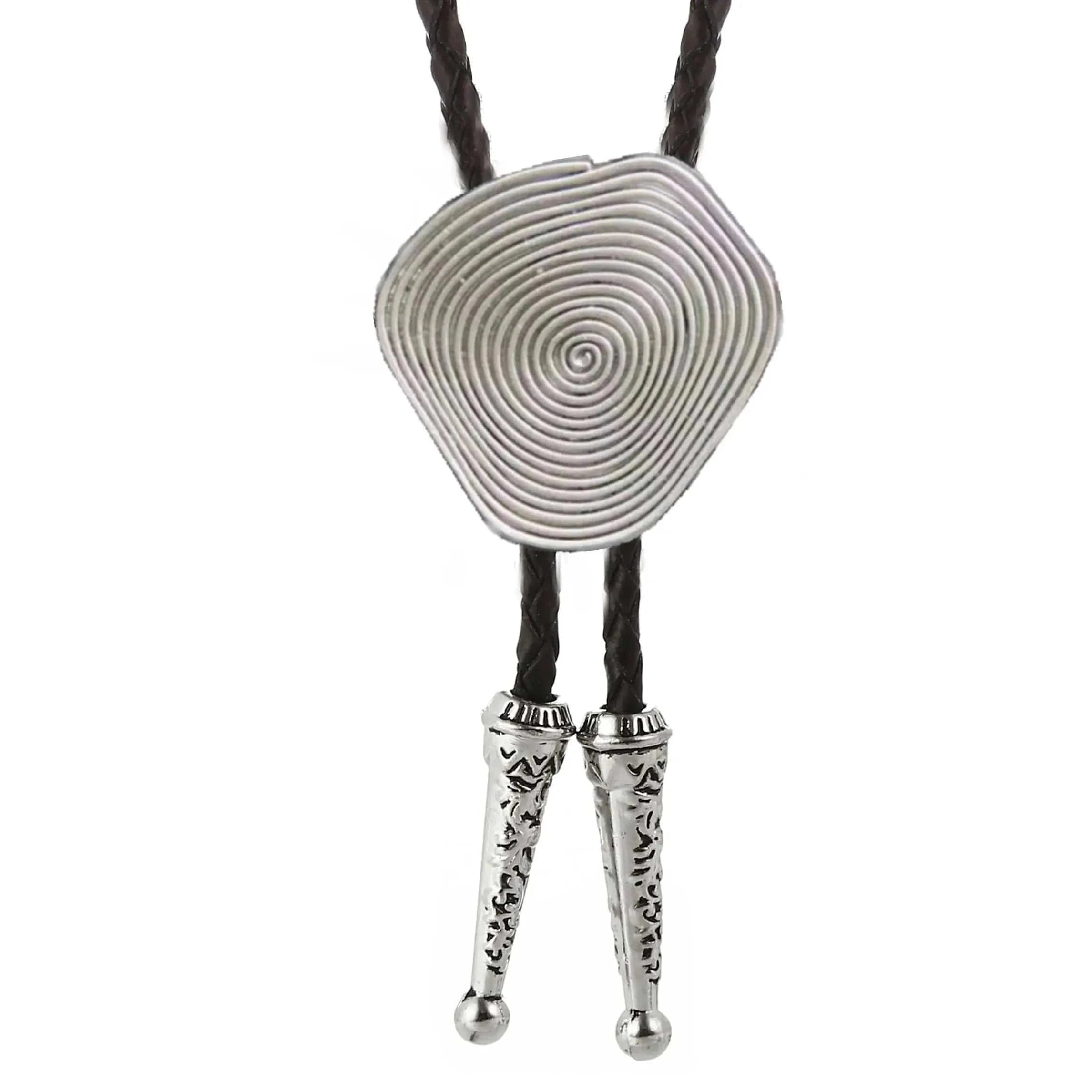 Bolo tie med spiralformad medaljong