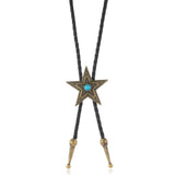 Bolo tie med stjärnhänge i antikmetall