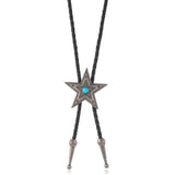 Bolo tie med stjärnhänge i antikmetall