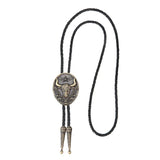Bolo tie med tjurhuvud och pentagram