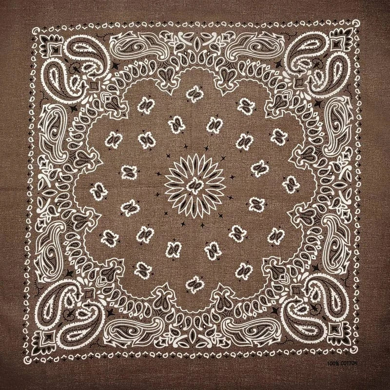 Brun Paisley Bandana