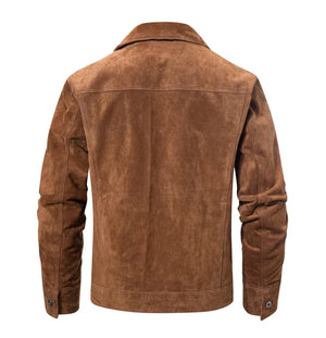 Brun suede jacka