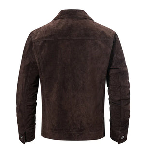 Brun suede jacka
