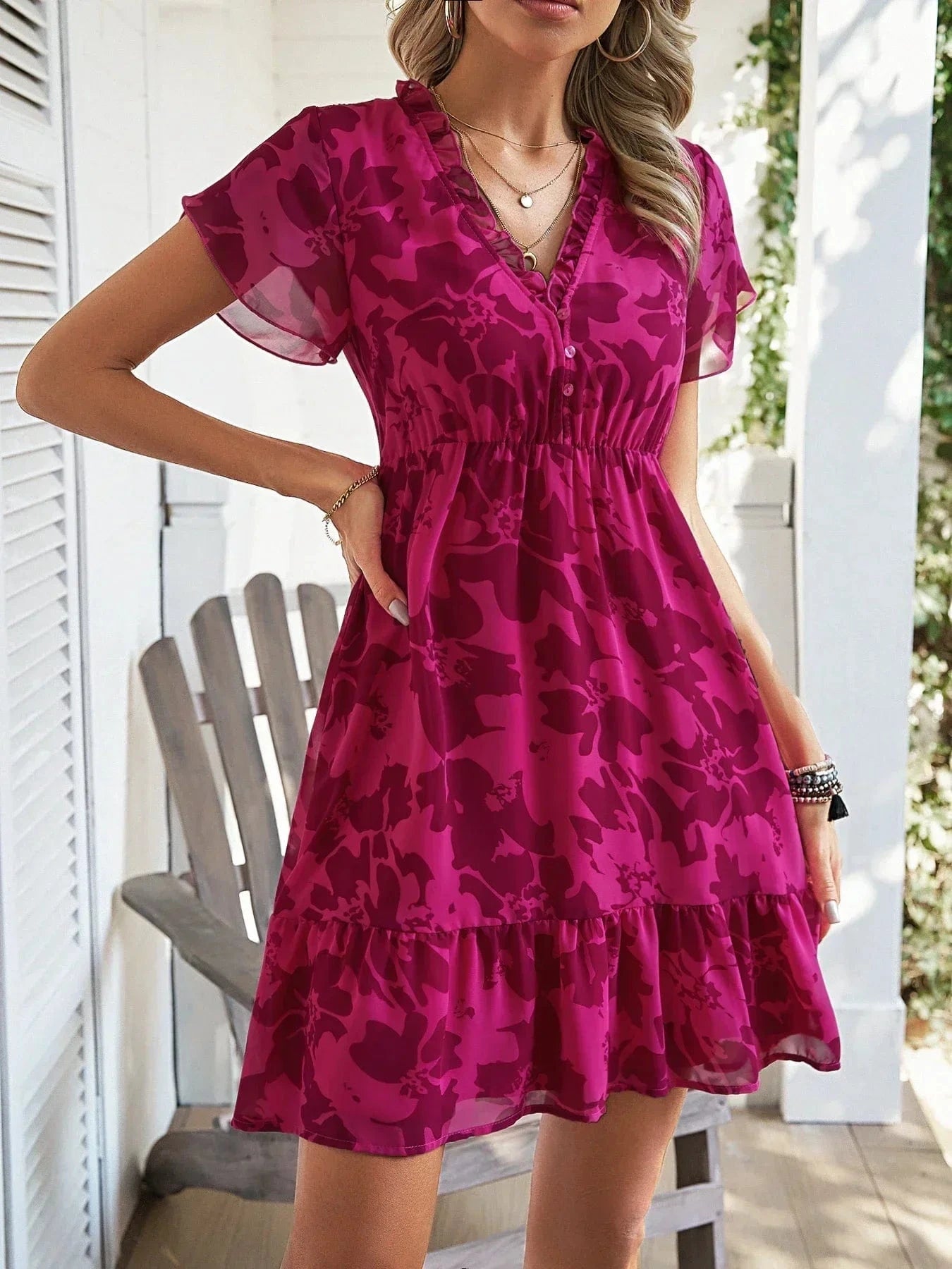 Cerise klänning