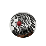 Concho indianhuvud med sten