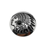 Concho indianhuvud med sten