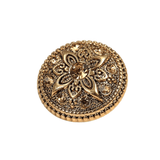 Concho knappar med graverad blomma