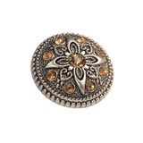 Concho knappar med graverad blomma