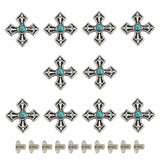 Concho korsdesign med turkos