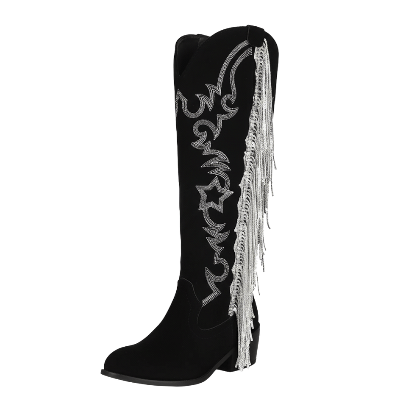 Cowboy boots med fransar