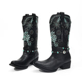 Cowboy skor svarta boots