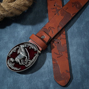 Cowboybälte galopperande hästspänne