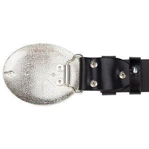 Cowboybälte i äkta kohud med djurmotiv