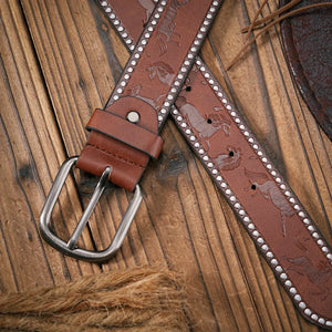 Cowboybälte klassiskt metallspänne