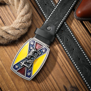 Cowboybälte med färgstarkt spänne