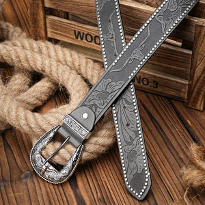 Cowboybälte med Silver­spänne
