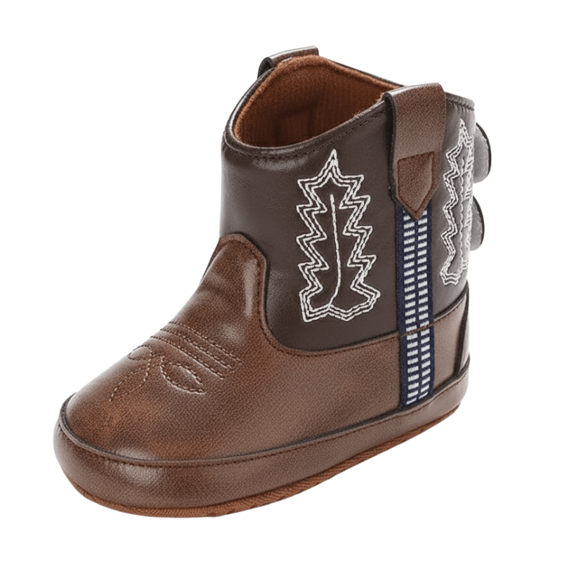 Cowboyboots baby mjukt skinn halkfria