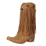 Cowboyboots med fransar och nitar i västernstil