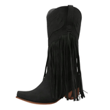 Cowboyboots med fransar och retrolook