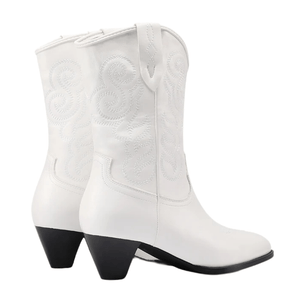 Cowboyboots med klassisk broderad westernlook