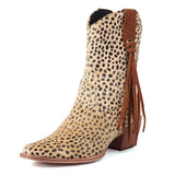 Cowboyboots med tryckt mönster