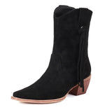 Cowboyboots med tryckt mönster