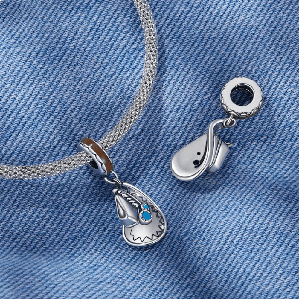 Cowboyhatt Berlock i Silver Silver