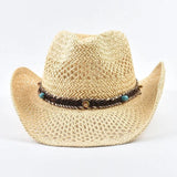 Cowboyhatt dam strå