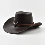 Cowboyhatt Herr med Tjurhuvud