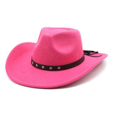 Cowboyhatt i filt med stjärnband