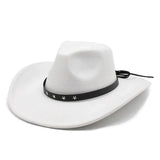 Cowboyhatt i filt med stjärnband